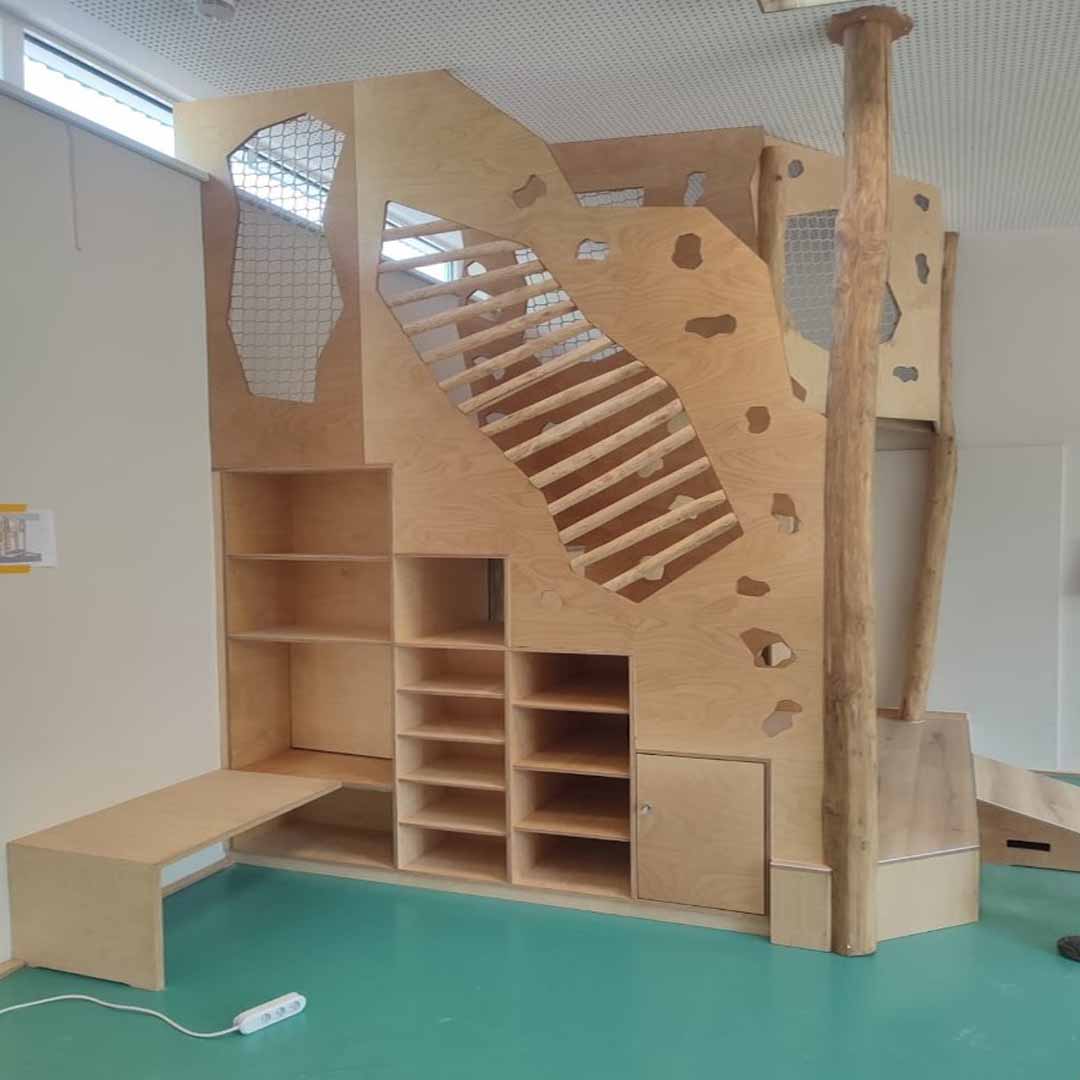Empore Kinderzimmer mit Wandschrank | Kinderzimmer Ideen | DIY Empore