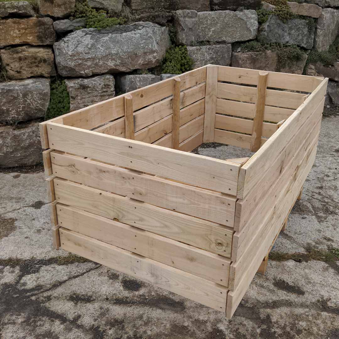 Hochbeet aus Kastanienholz