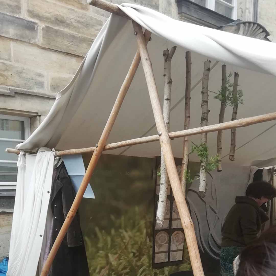 Mittelalterzelt | Wikingerzelt aus Naturholz