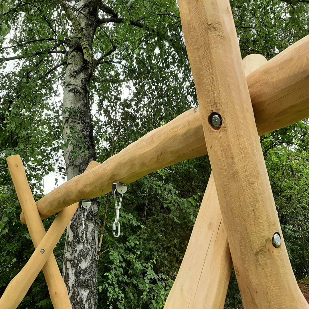 Schaukel selber bauen | DIY Naturholz Schaukel