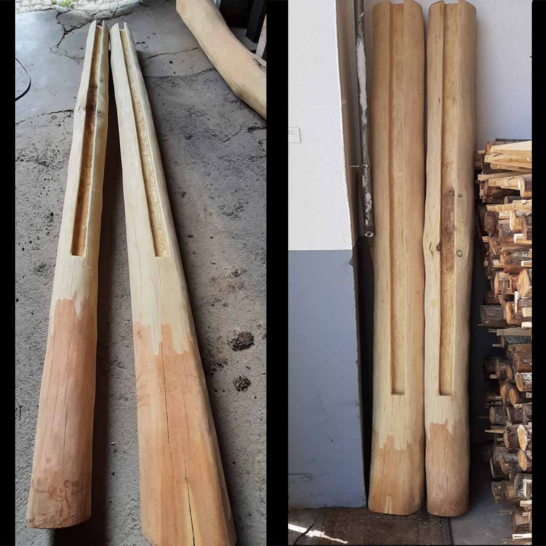 Sichtschutz Holzpfosten | Pfostenträger - Zaun und Sichtschutz