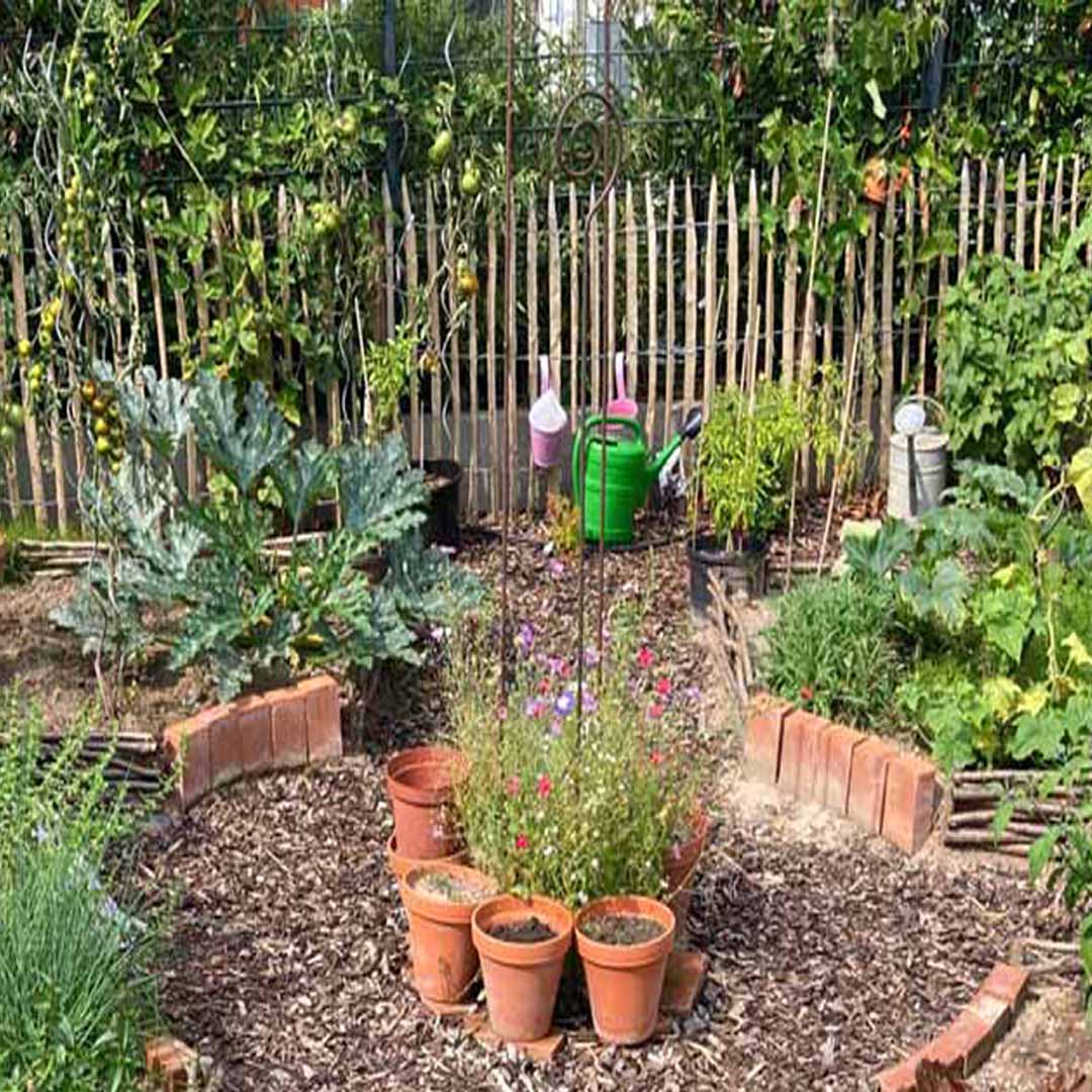 Staketenzaun Kastanie 120 cm hoch | Bauerngarten
