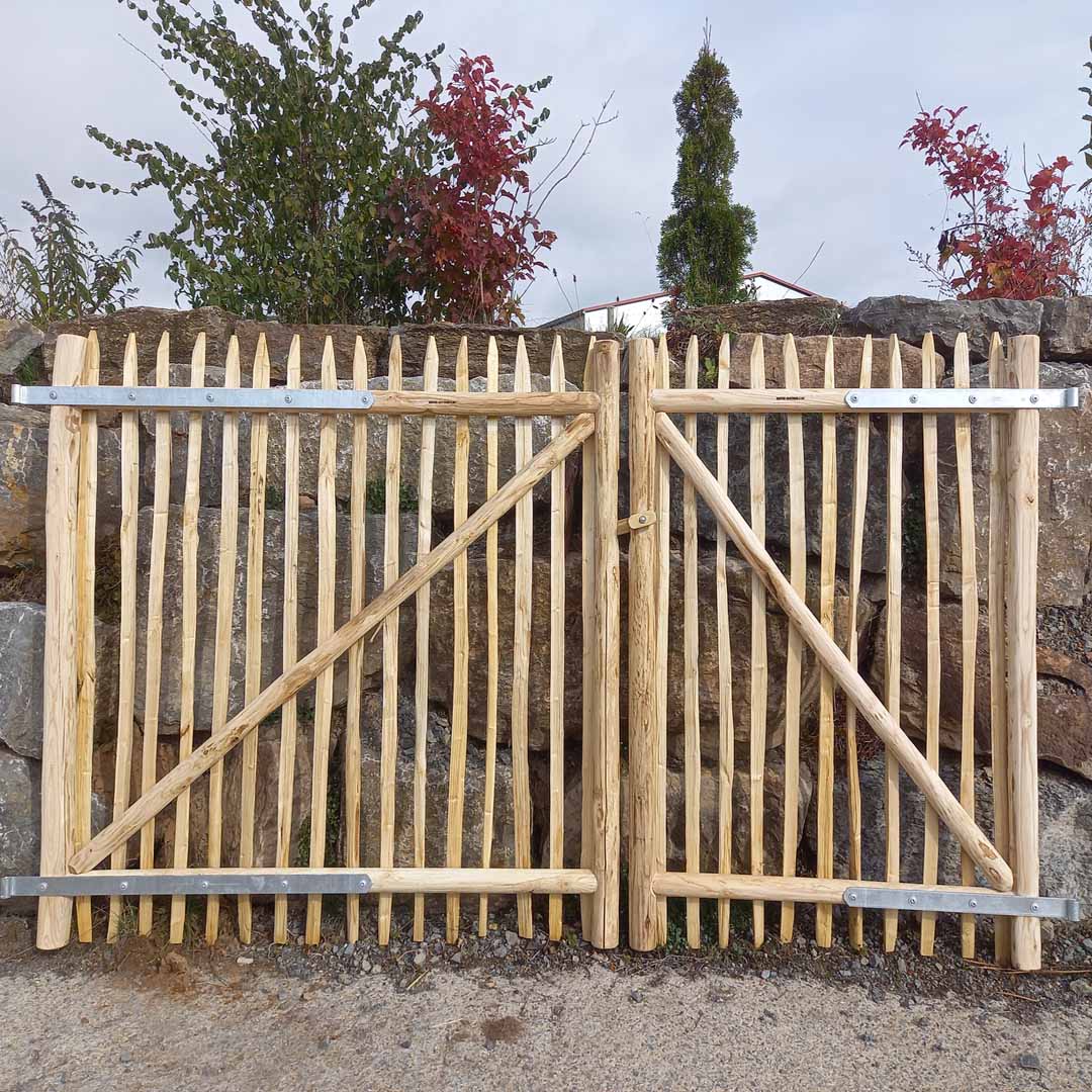 Holztor Doppelflügel