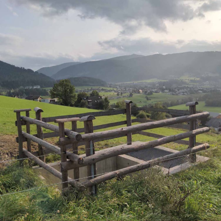 Holzstangen halbrund |  Halbrundriegel aus Kastanie